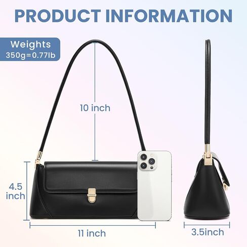 Keyli Vintage Shoulder Bag for Women Retro Classic Handbag Cute Small Purse Fashion Leather Mini Hobo Clutch in Saudi Arabia