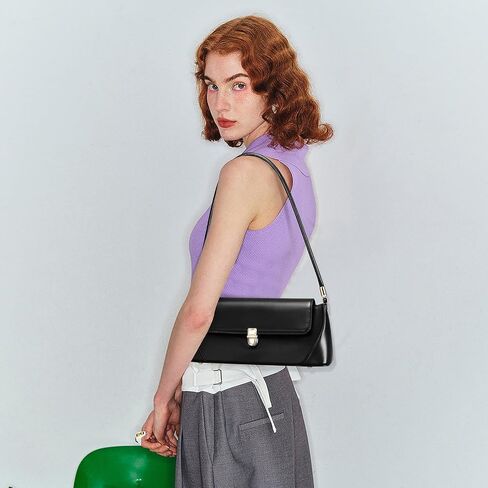 Keyli Vintage Shoulder Bag for Women Retro Classic Handbag Cute Small Purse Fashion Leather Mini Hobo Clutch in Saudi Arabia