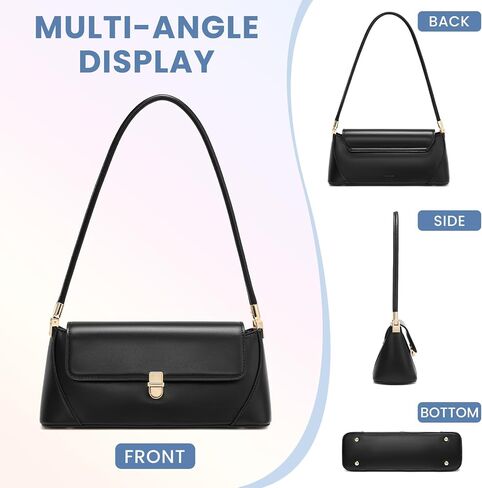 Keyli Vintage Shoulder Bag for Women Retro Classic Handbag Cute Small Purse Fashion Leather Mini Hobo Clutch in Saudi Arabia