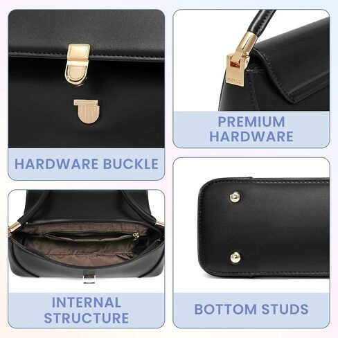 Keyli Vintage Shoulder Bag for Women Retro Classic Handbag Cute Small Purse Fashion Leather Mini Hobo Clutch in Saudi Arabia