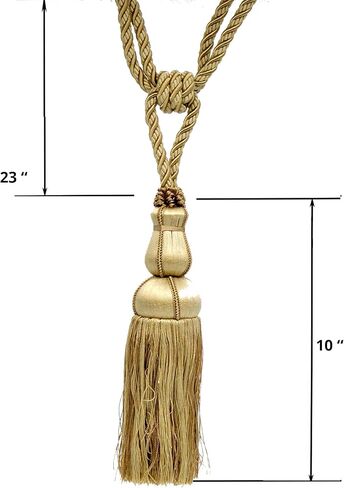 10-inch Single Tassel Tieback | BT-6008-42 Hot Pink in Kuwait