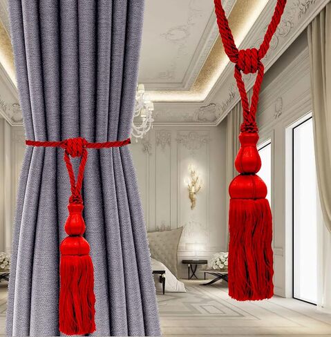 10-inch Single Tassel Tieback | BT-6008-42 Hot Pink in Kuwait