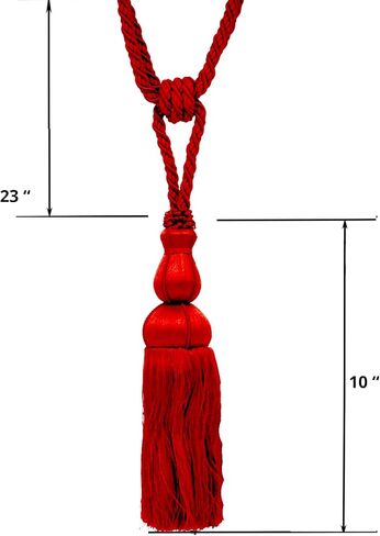 10-inch Single Tassel Tieback | BT-6008-42 Hot Pink in Kuwait