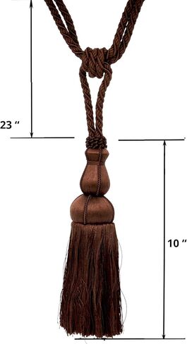 10-inch Single Tassel Tieback | BT-6008-42 Hot Pink in Kuwait