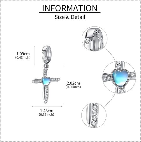 Breast Cancer/Cross/Butterfly Charms 925 Sterling Silver Charm for Bracelets Awareness Religious Animal Jewelry Mothers Gifts for Women Mom Grandma in Saudi Arabia