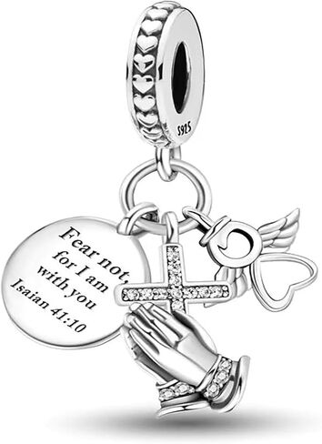 LNQOBU 925 Sterling Silver Dangle Pendant Bead Charms for Bracelets,Compatible with Pandora Charms Bracelets and Necklaces in Kuwait