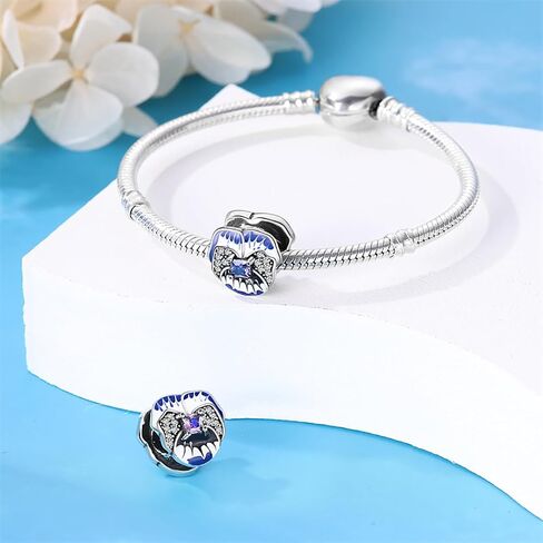 LNQOBU 925 Sterling Silver Dangle Pendant Bead Charms for Bracelets,Compatible with Pandora Charms Bracelets and Necklaces in Kuwait