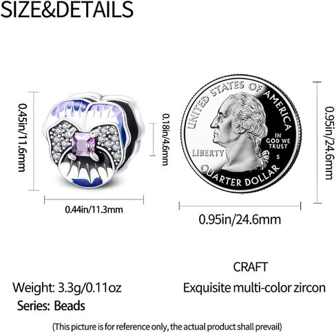 LNQOBU 925 Sterling Silver Dangle Pendant Bead Charms for Bracelets,Compatible with Pandora Charms Bracelets and Necklaces in Kuwait