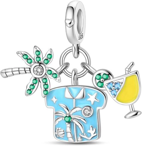 LNQOBU 925 Sterling Silver Dangle Pendant Bead Charms for Bracelets,Compatible with Pandora Charms Bracelets and Necklaces in Kuwait