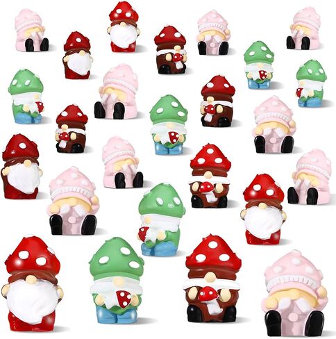 40 Pcs St. Patrick's Day Mini Resin Gnomes Shamrock Gnomes Figurine Irish Lucky Tiny Resin Statues Miniature Figurine Tiered Tray Table Decor for Indoor Outdoor Landscape in Saudi Arabia