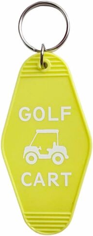 Golf Cart Keychain Plastic Retro Motel Golf Cart Key Chain for Women Men in Saudi Arabia