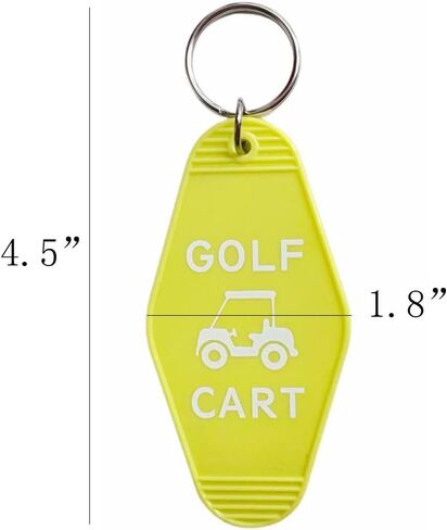 Golf Cart Keychain Plastic Retro Motel Golf Cart Key Chain for Women Men in Saudi Arabia