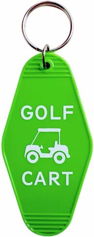 Golf Cart Keychain Plastic Retro Motel Golf Cart Key Chain for Women Men in Saudi Arabia