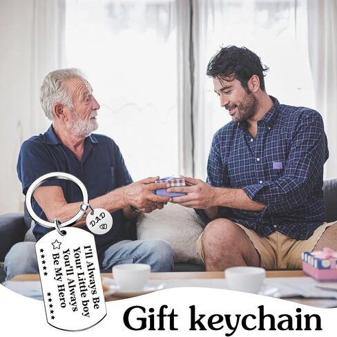 Fathers Day Gift Keychains for Dad - Funny Daddy Birthday Keyring from Daughter Son, Ideas Presents for Men Papa Stepdad in Saudi Arabia