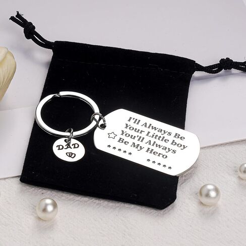 Fathers Day Gift Keychains for Dad - Funny Daddy Birthday Keyring from Daughter Son, Ideas Presents for Men Papa Stepdad in Saudi Arabia