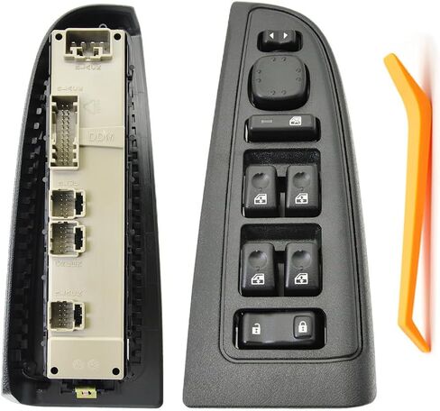 15883323 Front Driver Side Door Lock and Power Window Switch & Bezel Assembly Compatible with 2003-2007 Chevy Avalanche Silverado Suburban Cadillac Tahoe Escalade GMC Sierra Yukon XL, 901-075 DWS-220 in Saudi Arabia