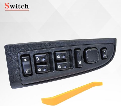 15883323 Front Driver Side Door Lock and Power Window Switch & Bezel Assembly Compatible with 2003-2007 Chevy Avalanche Silverado Suburban Cadillac Tahoe Escalade GMC Sierra Yukon XL, 901-075 DWS-220 in Saudi Arabia