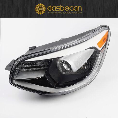 Dasbecan Halogen Headlight Compatible With Kia Soul 2014-2019 left driver side Headlight Assembly Chrome Housing Replaces# 92101-B2270 92101B2270 KI2502167 in Saudi Arabia