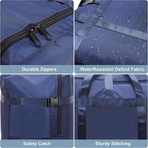 120L Foldable Travel Duffle Bag for Men and Women - Large Collapsible Duffel Bag - Waterproof Overnight Weekender Bag for Travel, Moving in Saudi Arabia
