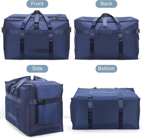 120L Foldable Travel Duffle Bag for Men and Women - Large Collapsible Duffel Bag - Waterproof Overnight Weekender Bag for Travel, Moving in Saudi Arabia