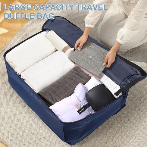 120L Foldable Travel Duffle Bag for Men and Women - Large Collapsible Duffel Bag - Waterproof Overnight Weekender Bag for Travel, Moving in Saudi Arabia