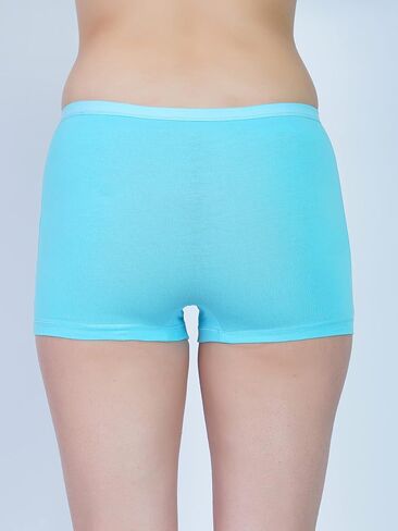 Pack of 3 Women’s Mid Rise Short Panty, Cotton Fabric, Breathable & Soft Boyshorts Short Panties for Girls in Saudi Arabia