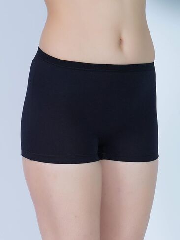 Pack of 3 Women’s Mid Rise Short Panty, Cotton Fabric, Breathable & Soft Boyshorts Short Panties for Girls in Saudi Arabia