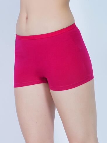 Pack of 3 Women’s Mid Rise Short Panty, Cotton Fabric, Breathable & Soft Boyshorts Short Panties for Girls in Saudi Arabia
