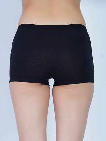 Pack of 3 Women’s Mid Rise Short Panty, Cotton Fabric, Breathable & Soft Boyshorts Short Panties for Girls in Saudi Arabia