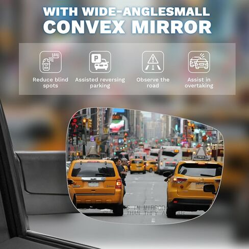 Right Passenger Side Power Heated Mirror Glass with Backing Plate Compatible with Honda Odyssey 2018-2023 Replacement Exterior Side Rear View Mirror Glass assembly 76203-THR-A11 in Saudi Arabia