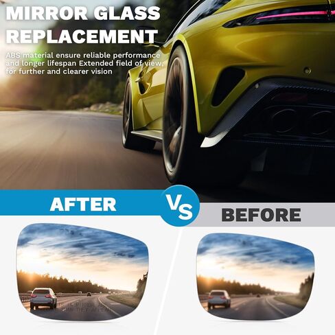 Right Passenger Side Power Heated Mirror Glass with Backing Plate Compatible with Honda Odyssey 2018-2023 Replacement Exterior Side Rear View Mirror Glass assembly 76203-THR-A11 in Saudi Arabia