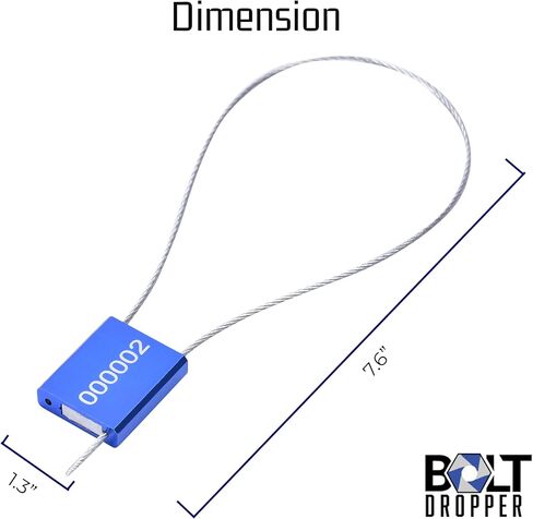 1000pcs Plastic Security Seal - Red Security Tag Tamper Ties - Work as Tamper Seal Tags, Fire Extinguisher Pull Ties, Self Locking Zip Ties, Red Lock Tight - 250mm Length Plastic Trailer Seals Cable in Kuwait
