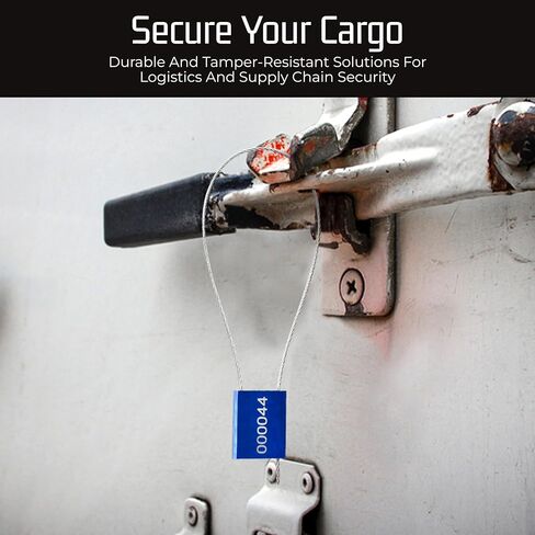 1000pcs Plastic Security Seal - Red Security Tag Tamper Ties - Work as Tamper Seal Tags, Fire Extinguisher Pull Ties, Self Locking Zip Ties, Red Lock Tight - 250mm Length Plastic Trailer Seals Cable in Kuwait