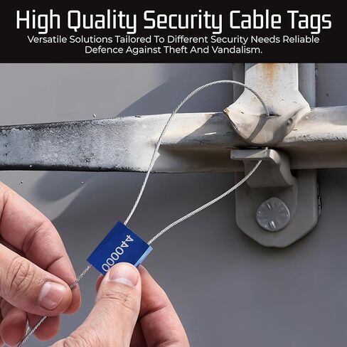 1000pcs Plastic Security Seal - Red Security Tag Tamper Ties - Work as Tamper Seal Tags, Fire Extinguisher Pull Ties, Self Locking Zip Ties, Red Lock Tight - 250mm Length Plastic Trailer Seals Cable in Kuwait