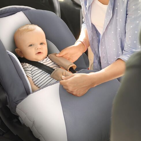 Baby Trend Ally Newborn Baby Infant Car Seat Carrier Travel System with Harness and Extra Cozy Cover for Babies Up to 35 Pounds, Modern Khaki in Saudi Arabia
