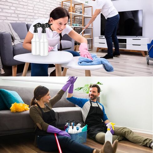 24 عبوة من زجاجات الرذاذ البلاستيكية سعة 32 أونصة، زجاجات رذاذ فارغة مانعة للتسرب، زجاجات رذاذ شديدة التحمل لحلول التنظيف، زجاجات رذاذ رذاذ مع ملصق وفوهة قابلة للتعديل لسقي النباتات (أزرق) in Kuwait