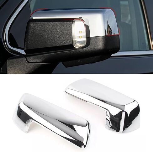Compatible with Chevy Silverado 1500 GMC Sierra 1500 Side Mirror Cover 2019 2020 2021 2022 2023 2024 2025, Chrome Left & Right Side View Mirror Cover Overlay for Silverado 1500 Accessories in Kuwait