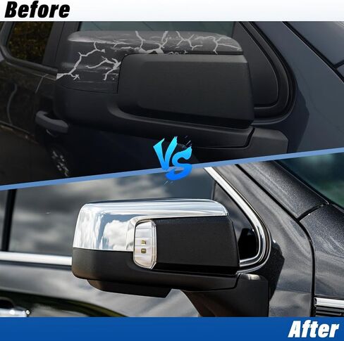 Compatible with Chevy Silverado 1500 GMC Sierra 1500 Side Mirror Cover 2019 2020 2021 2022 2023 2024 2025, Chrome Left & Right Side View Mirror Cover Overlay for Silverado 1500 Accessories in Kuwait