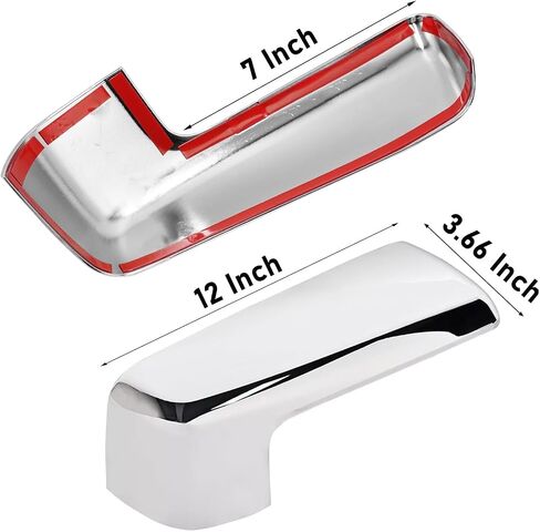 Compatible with Chevy Silverado 1500 GMC Sierra 1500 Side Mirror Cover 2019 2020 2021 2022 2023 2024 2025, Chrome Left & Right Side View Mirror Cover Overlay for Silverado 1500 Accessories in Kuwait