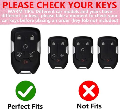 Fit for Chevy GMC Yukon/Yukon XL Key Fob Cover with Diamond Keychain, Compatible with Chevy Chevrolet Terrain Acadia Sierra Suburban Tahoe Smart Key Protector for Women (6 Buttons-Pink) in Saudi Arabia