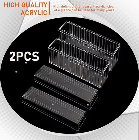 منظم مجوهرات المجوهرات الأكريليك 2 عبوة منظم مجوهرات واضحة وتخزين مع 50 PVC مضادات الأكسدة أكياس سحاب العلبة سفر المجوهر in Kuwait
