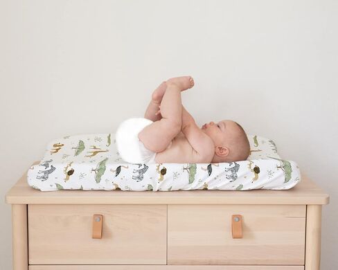 Sorrel + Fern 2-Pack Fitted Bassinet Sheets (Farm Animals) - Buttery Soft Cotton Blend for Standard Bassinet in Kuwait