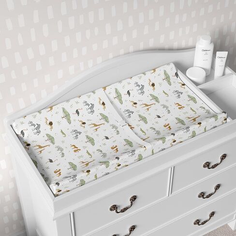 Sorrel + Fern 2-Pack Fitted Bassinet Sheets (Farm Animals) - Buttery Soft Cotton Blend for Standard Bassinet in Kuwait