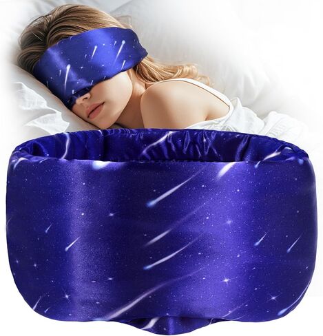 MUSICOZY Silk Sleep Mask for Women Men, Ultra-Soft Mulberry Silk Eye Mask with Adjustable Velcro Strap, Breathable Sleep Mask for Total Darkness, Perfect for Travel, Naps & Nighttime Rest in Kuwait