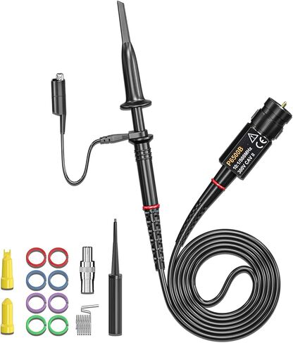 Goupchn 500Mhz راسم الذبذبات كليب التحقيق 10x P6500B عالية الدقة مع ضبط مجموعة ملحقات الأداة in Kuwait