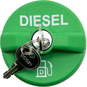 10591D Locking Diesel Fuel Tank Cap Fuel Cap Gas Cap Compatible with Chevy Silverado Express C3500 K3500 Dodge Ram 3500 W350 D350 Ford F-250 E-350 GMC Sierra Savana 9MGC791 MGC791 10591