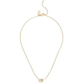 COACH Women's Signature Tea Rose Pendant Necklace