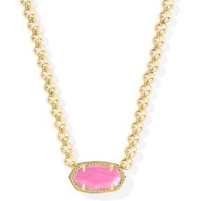 Kendra Scott Elisa Beaded Necklace, 14K Gold-Plated Brass, Fashion Jewelry for Women, Azalea Illusion