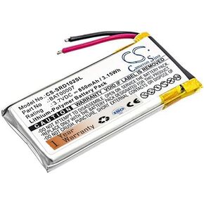 BAT00007 Battery Replacement Compatible for Cardo Packtalk Duo Scala Rider Packtalk SRPT0102 (850mAh/3.7V)