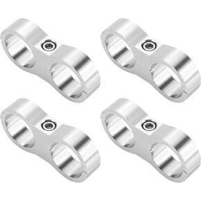 Hose Separator Clamp Fitting Adapter/Pipe Tube Line Separator Clamp Tooling AN12 24mm 4pcs Black